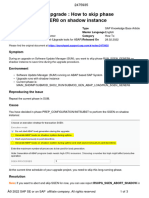 ABAP Upgrade: How To Skip Phase RUN - SGEN - GENER8 On Shadow Instance