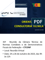 Orientações Da Consultoria Técnica: Novembro de 2023