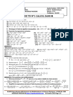 Fiche de TD N°1 Calcul Dans Ir