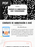 TEMA 3 - Contrato Refaccionario, de Habitación y Avió