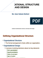 Organizational Structure and Design