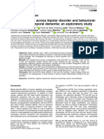 Social Cognition Across Bipolar Disorder and Behavioralvariant Frontotemporal Dementia Souza, L