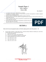 Class X Science Pre Board Sample Paper