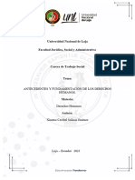 Ensayo Antecedentes y Fundamentación de Los Derechos Humanos - Ximena Salinas