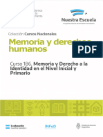 Curso - 186 Memoria y Derecho A La Identidad en El Nivel Inicial y Primario