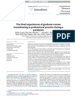 The Lived Experiences of Graduate Nurses Transitioning To Professional Practice During A Pandemic