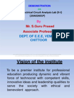 JNTUA Electrical Circuit Analysis Lab - PPT R20