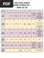 Datesheet - 2023-24 - 2023-24 - III To IX and XI - PT3 - UT3