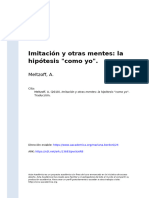 Meltzoff, A. (2010) - Imitación y Otras Mentes La Hipótesis Como Yo