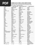 Regular and Irregular Verbs