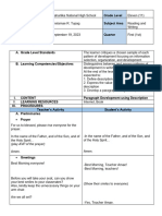 Detailed Lesson Plan 1 Week