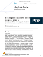 Les Représentations Sociales Du Corps Gros