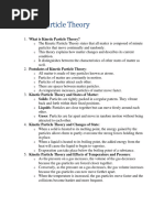 Kinetic Particle Theory