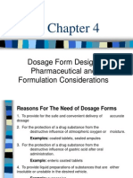 C - 4 Dosage Form Design