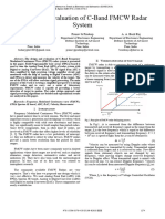 Design and Evaluation of C-Band FMCW Radar System: Tushar Yuvaraj Gite Pranav G Pradeep A. A. Bazil Raj