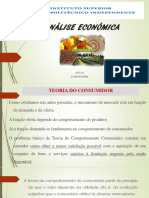 AULA 8 ANÁLISE ECONÓMICA - Comportamento Do Consumidor