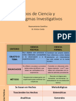 Unidad 1 PPT 2 Tipos de Ciencia y Paradigmas Investigativos