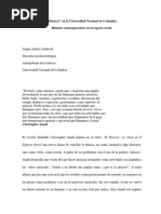 Musicar en La Universidad Nacional: Rituales Contemporáneos en El Espacio Social.