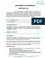 Consentimiento Informado - Prótesis Fija