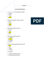 Mock Exam - Key Answers