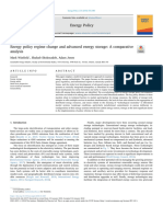 Energy Policy Regime Change and Advanced Energy Storage