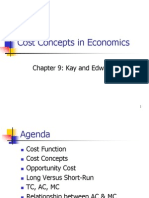 Cost Concepts in Economics: Chapter 9: Kay and Edwards