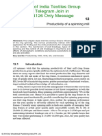 Productivity of A Spinning Mill