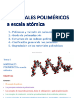 Bloque I Tema 5 Materiales Polimericos A Escala Atomica