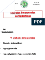 Diabetes Emergencies Complications