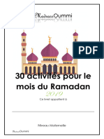 Madrass: 30 Activités Pour Le Mois Du Ramadan