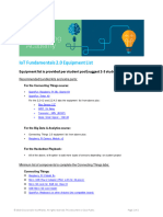 IoT Fundamentals Equipment List
