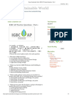 Green Sustainable World - IGBC AP Practice Questions - Part 1