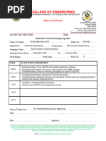 Internship Log Sheet Form 2023-W6