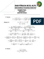 Examen Final 2023 CALCULO