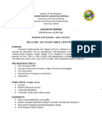 ACLS Megacode Checklist For Students