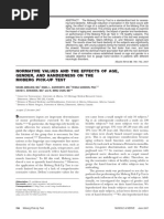 Normative Values and The Effects of Age, Gender, and Handedness On The Moberg Pick-Up Test.