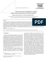 Characterization of Protective Performance of Epoxy Reinforced With Nanometer-Sized Tio and Sio