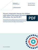 Sensory Integration Therapy For Children With Autism and Sensory Processing Difficulties: The Senita RCT