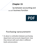 Chapter 15 Relationship Between Accounting and Other Business Functions