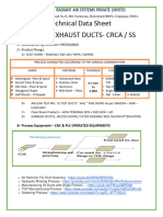 TDS - Manufacturing Crca Welded Ducts. - Kitchen Exh