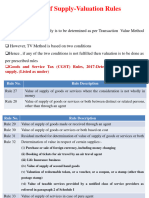 GST Valuation Rules