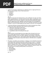 Chapter 15: Mental Health Promotion and Behavioral Concerns Garzon Maaks: Burns' Pediatric Primary Care, 7th Edition