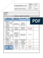 Informe Desempeño SST