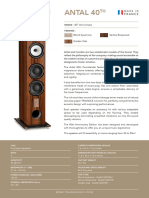 Triangle Esprit 40TH Antal Golden Oak Datasheets en