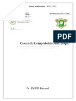 Cours de Comptabilité Analytique FCTCA 2021-2022