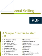 Personal Selling