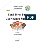 Curriculum