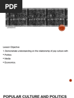 Relationship of Popular Culture With Other Sciences CHAPTER 6