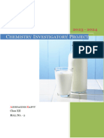 Amount of Casein in Milk Chemistry Project Cbse Class 12