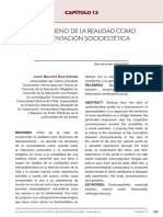 El Fenomeno de La Realidad Como Representacion Socioestetica